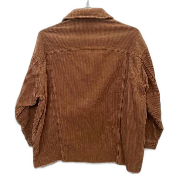 Zara Corduroy Jacket Brown Women’s Size Small - Picture 2 of 6